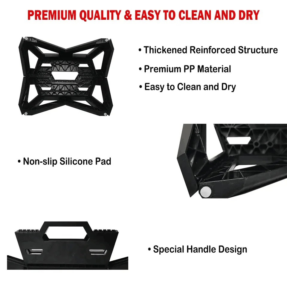 Feistel Plastic Folding and Non Slip Foldable Step Stool for Adults and kids kitchen step stool