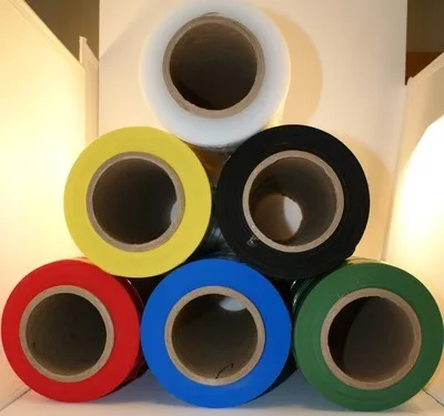 Multi Size and Color Red Green Black Blue Pink Yellow Plastic Packaging Pallet LLDPE Stretch Wrap Film