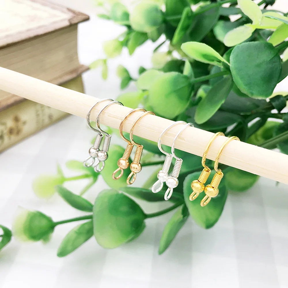 Earrings Carven 925 Silver color Copper Ear Wires Earrings Hook for DIY Jewelry Earrings Making Supplies Accessories