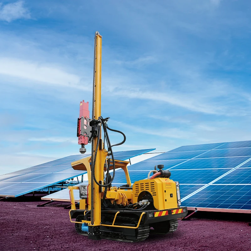 Factory Latest pile driver solar pile driver head by pneumatic portable screw pile driver