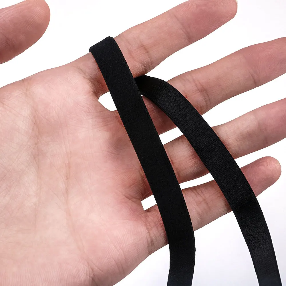 Black White Yellow Blue Red Pink One Side Shinny 1cm Bra Elastic Band for Bra Elastic Strap