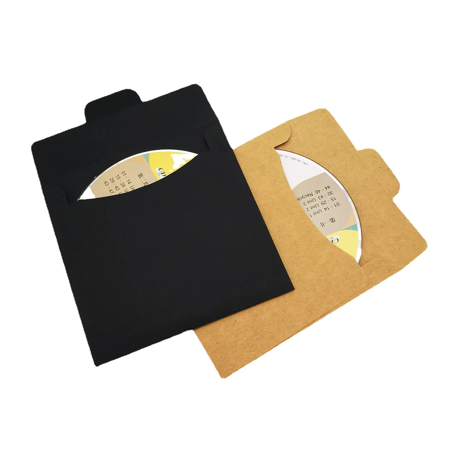 CD DVD рукава коричневая крафт-бумага Конверты картонные конверты для хранения Чехлы CD/DVD упаковки