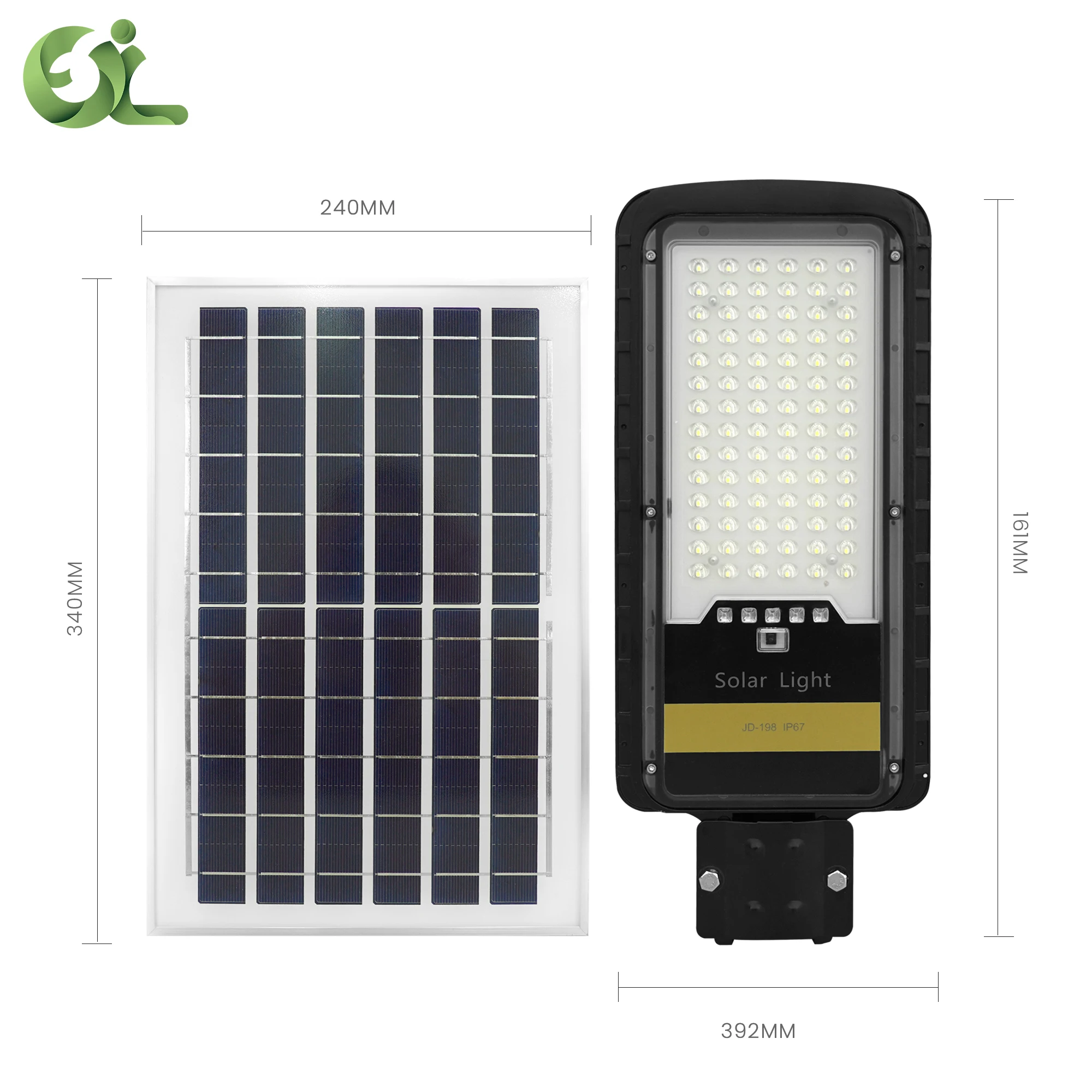 80 Вт IP65 Водонепроницаемый Открытый микроволновый датчик солнечный уличный свет 10000Lm Светодиодный прожектор с дистанционным управлением