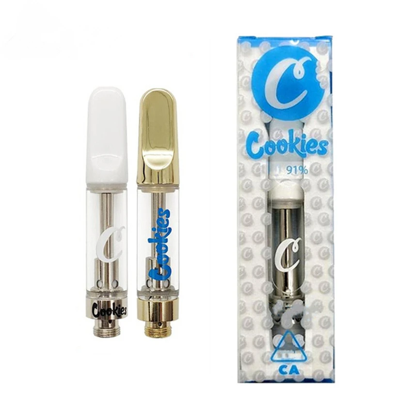 1.0ml Cookies Carts Ceramic Tip 510 CBD Tank Vape Cartridges with Packaging
