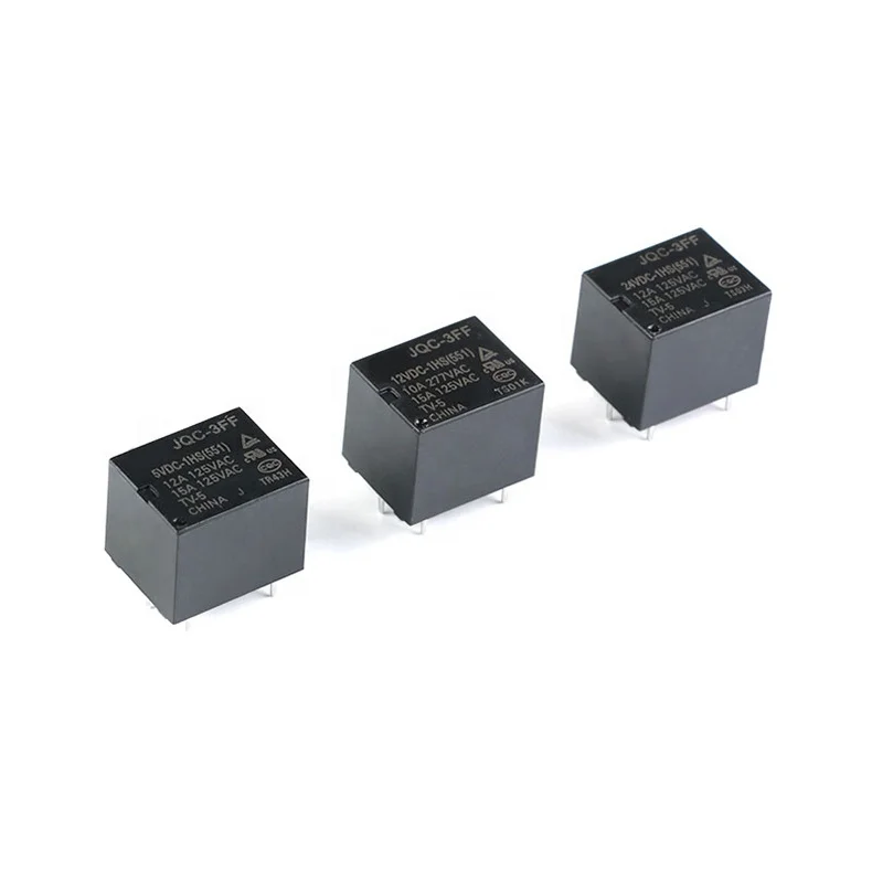 Original relay JQC-3FF-5VDC-1HS/JQC-3FF-12VDC-1HS/JQC-3FF-24VDC-1HS 1 set of normally open 10A 4 feet JQC-3FF-5VDC-1HS
