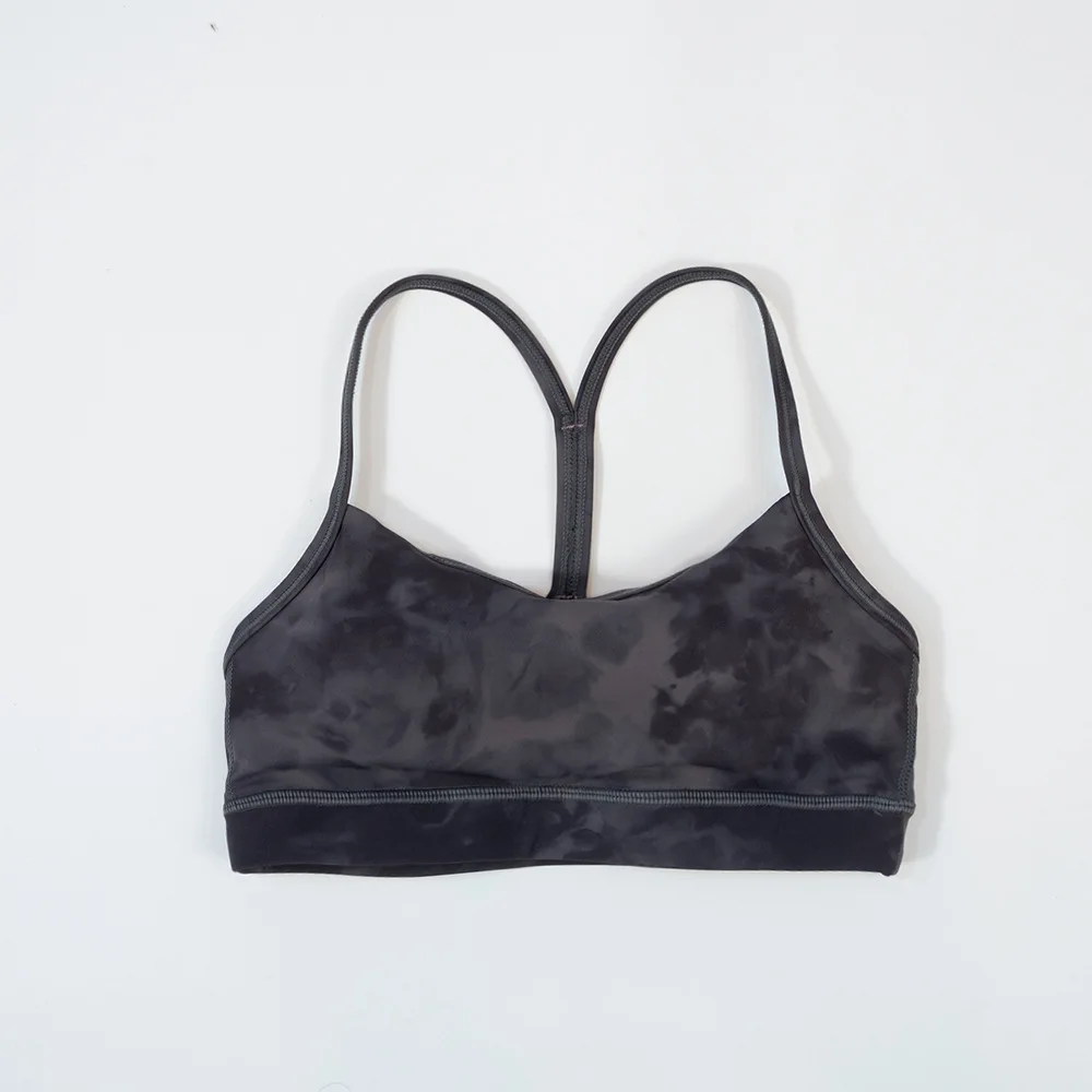 Lulu Yoga Flowy женское Спортивное быстросохнущее нижнее белье Телесный бюстгальтер с начесом спортивный для женщин тренажерный зал