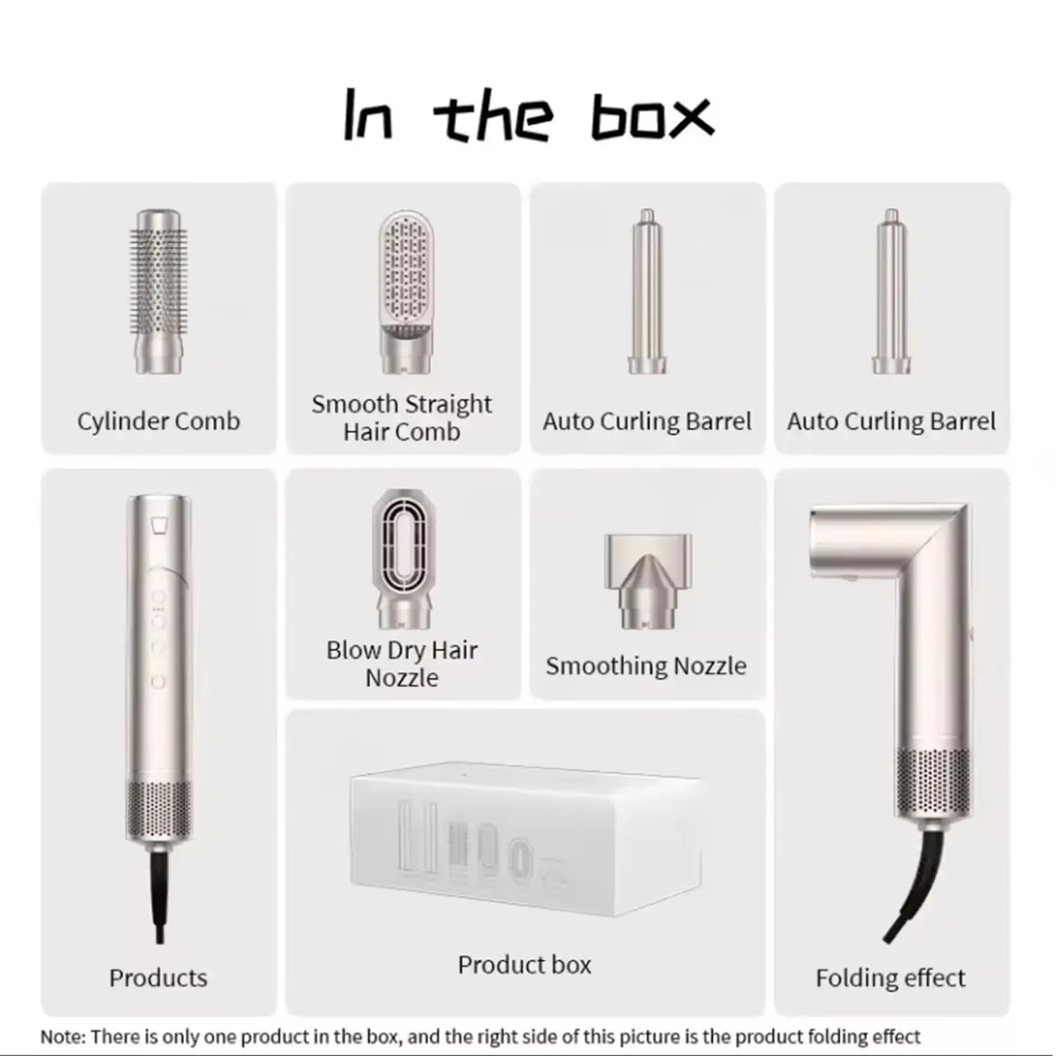 Airflow Styler FlexStyle Air Styling Drying Straightening Set Hair straightener Brush Hair Curler and Hair dryer Foldable