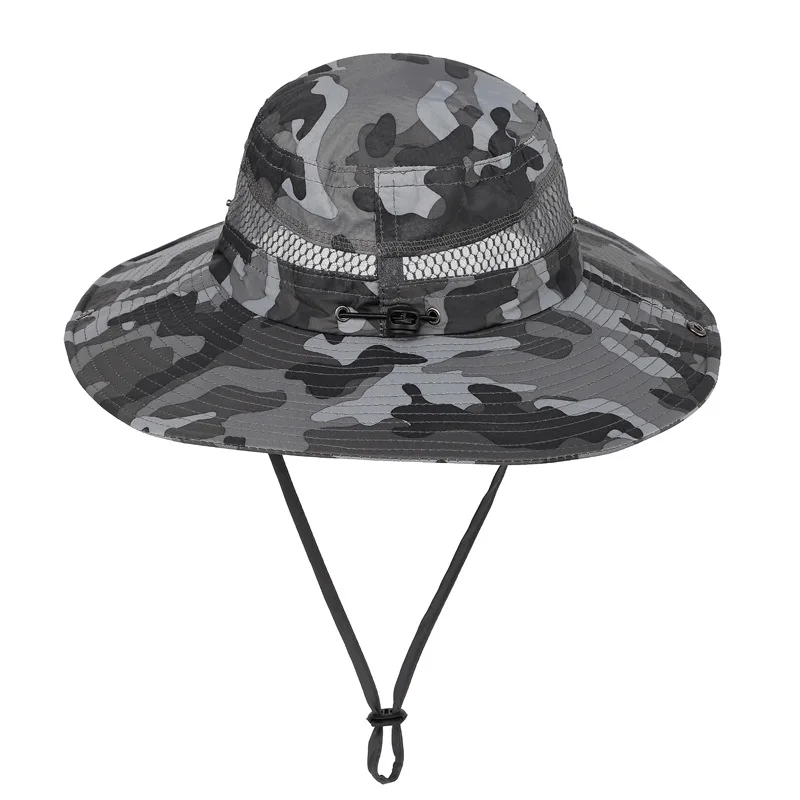 Logo Custom Boonie Hat Camouflage Big Brim Special Forces Tactical Hat Army Fan Bucket Hat