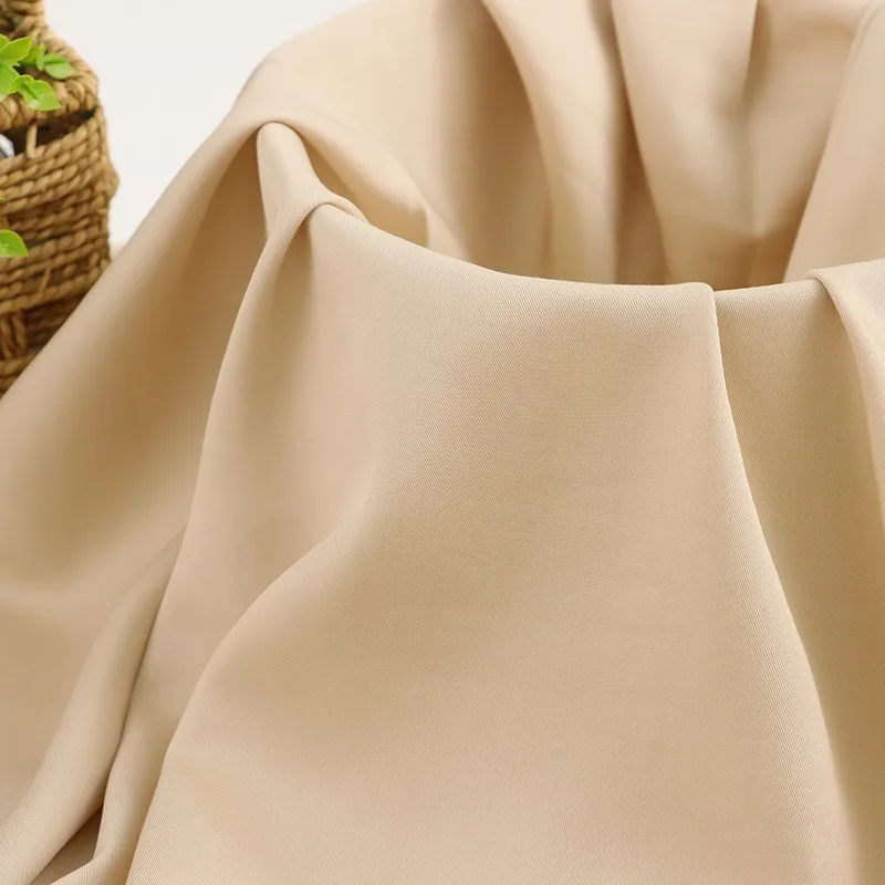 eco-friendly 100% Tencel Poplin Plain Fabrics Soft Touch Solid Dyed for Clothing for Dresses Shirts Bags Lightweight 160gsm