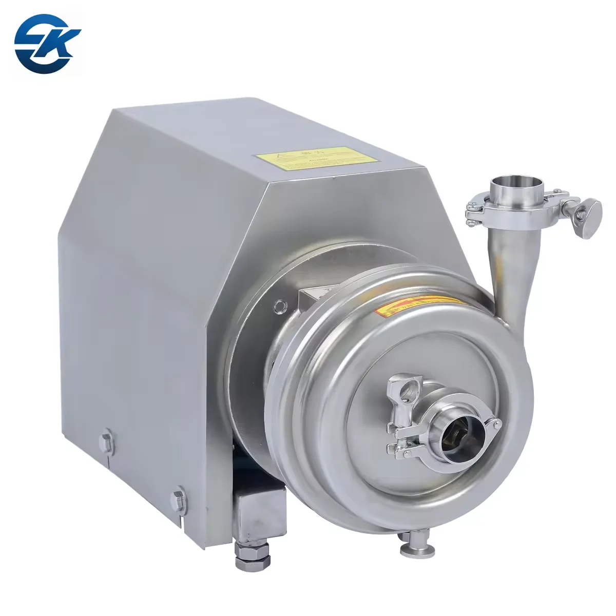 Food Grade Stainless Steel 304 316L Mechanical Seal Dairy Milk Wine Transfer Tri Clamp Centrifugal Pump With Discharge Valve