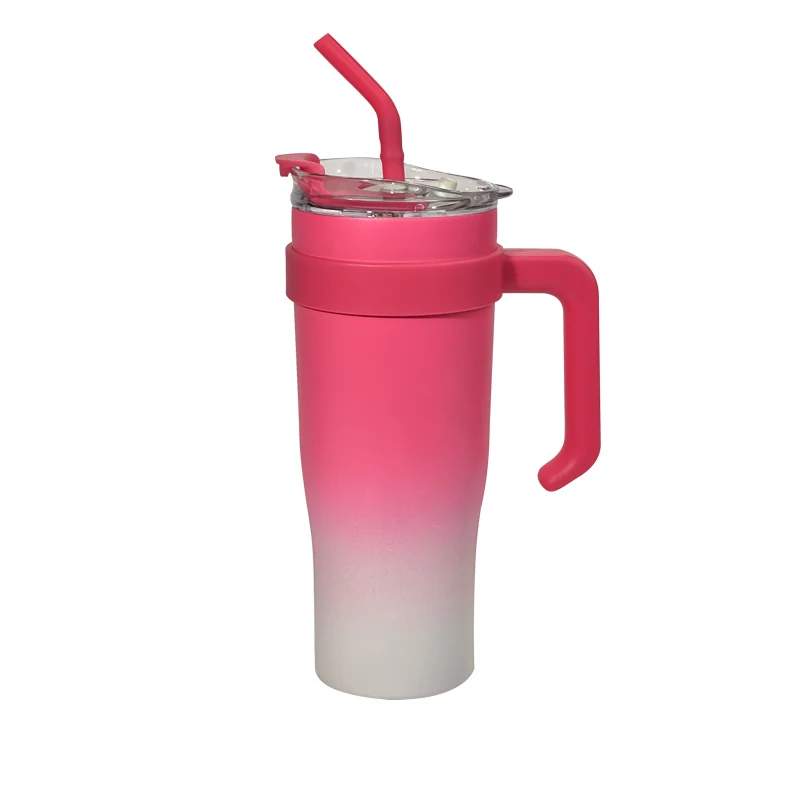 Hot selling giant stainless steel car cup 40oz large capacity handle ice cream cup