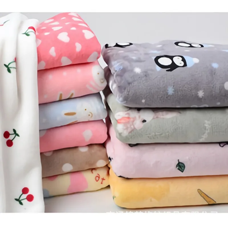 Wholesale Thickened Plush Winter Coral Fleece Pet Blanket Knee Fleece Blanket Face Cloth Meeting Gift Fleece Throw Blanket