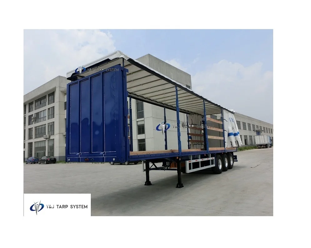 Curtainsider truck lifting roof system