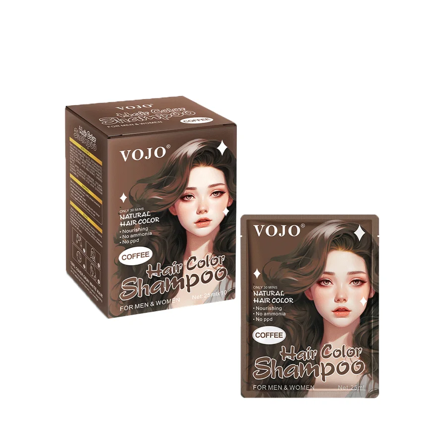 VOJO oem Best Coloring Coffees Semi-Permanent Hair Dye Manufacturer Hair Dye Shampoo tinte para el cabello