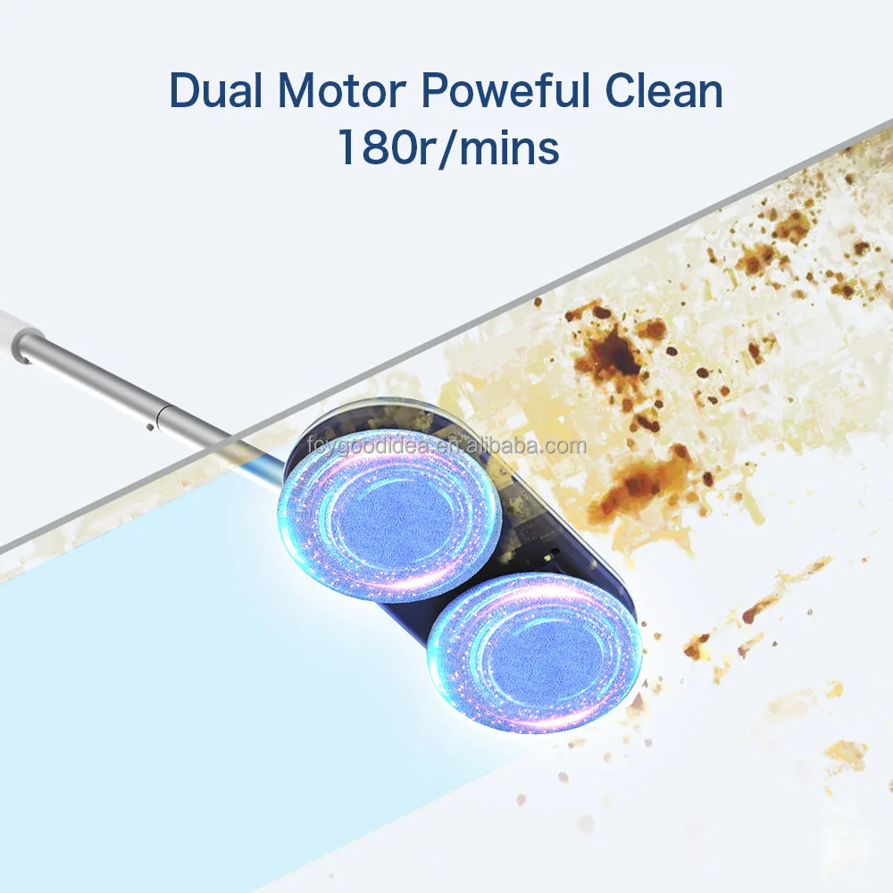 QVC cordless spray automatic floor cleaner machine electric spin mop cordless and rechargeable