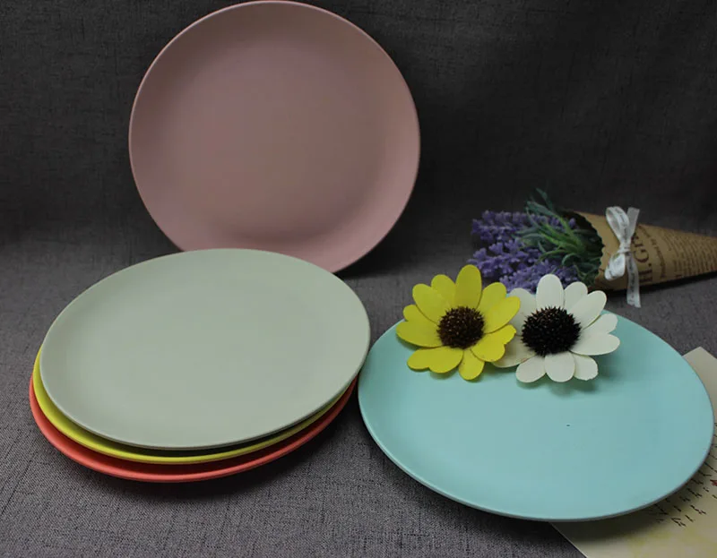 Eco Friendly Kitchenware Bamboo Fiber Dishes tableware plates