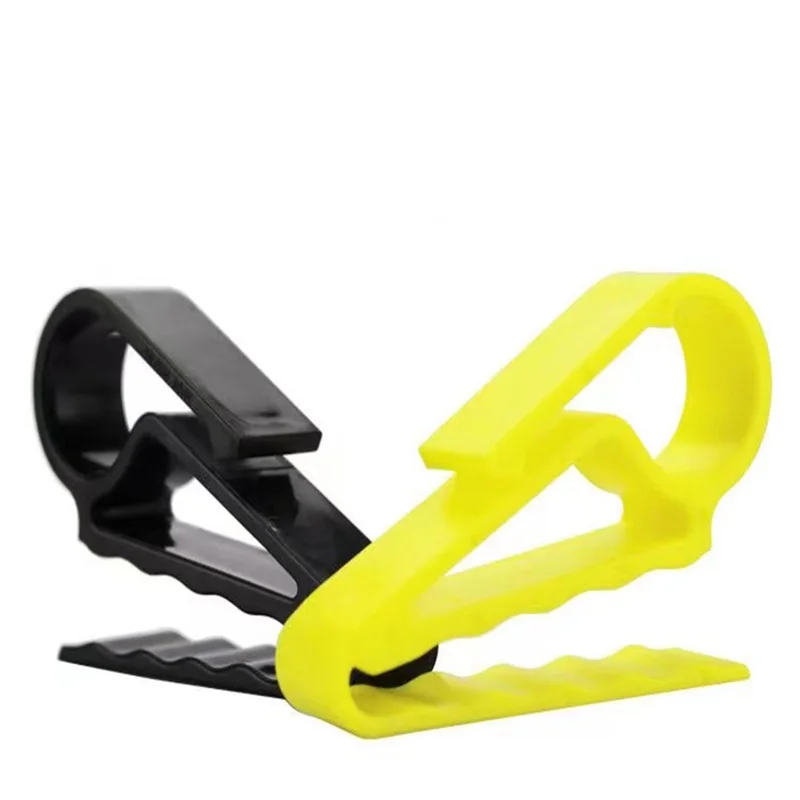 Custom made black yellow plastic outdoor sport golf cigar holders bag clips