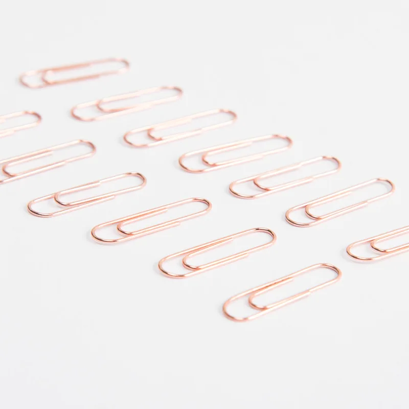 2024 Wholesale Hot Selling Fancy Color Metal Paper Clips Gift School Office Stationery Paper Binding Clip