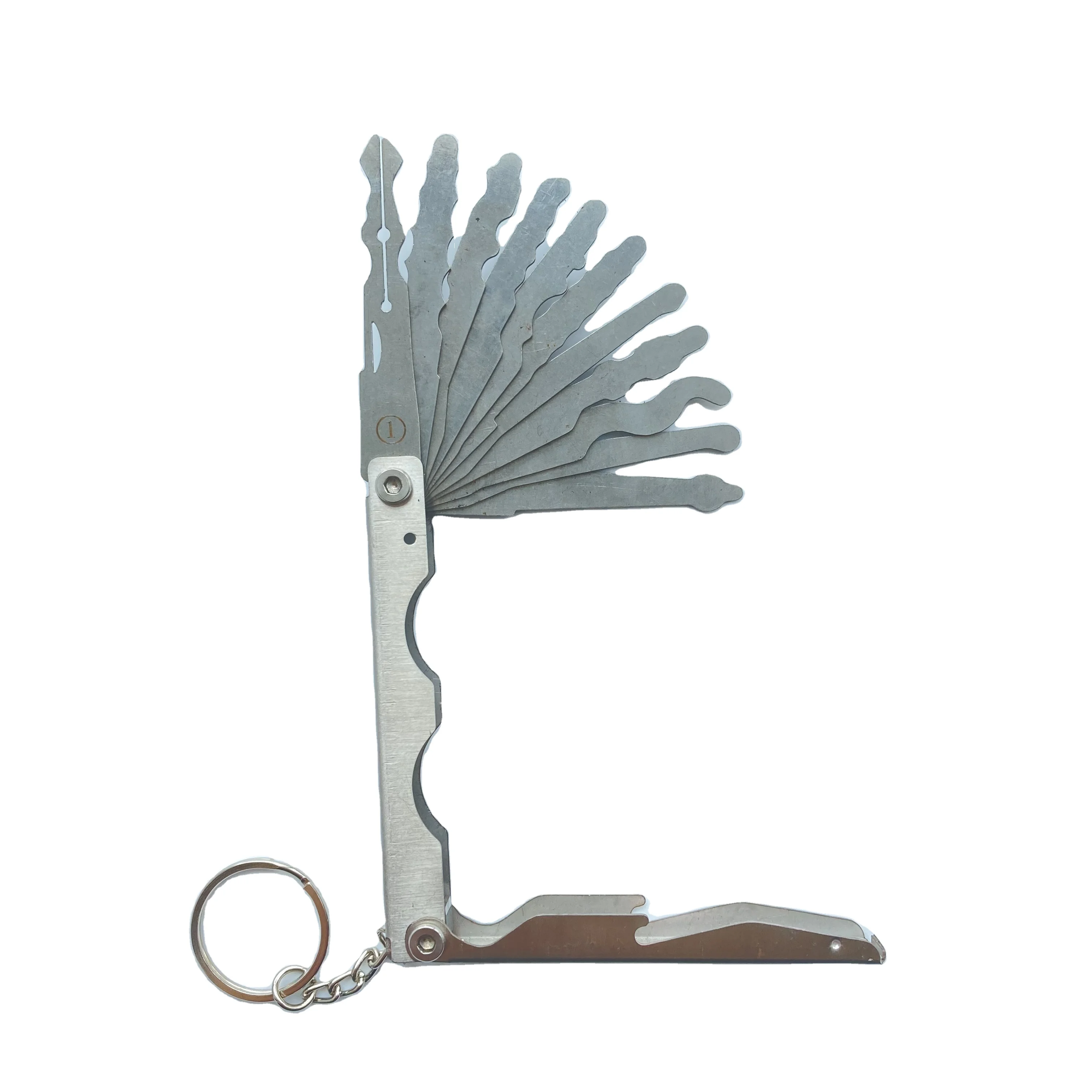 Wholesale Folding Lock Pick Set Pocket Portable Flip Knife Type Locksmith Supplies Foldable 11 In 1 Pick Tools Jackknife