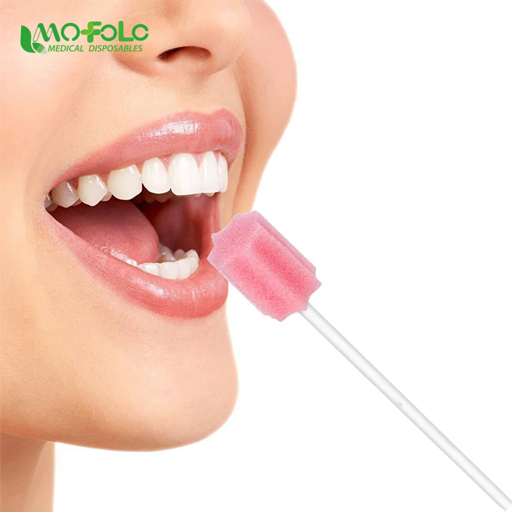 Oral Care Sponge Swab Tooth Cleaning Mouth Swabs