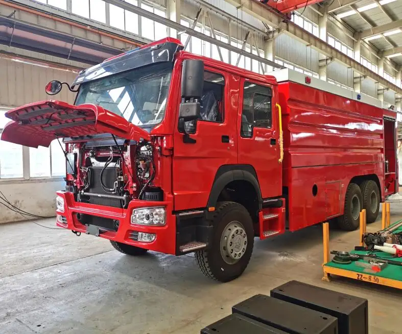  sinotruk sinotruck howo 4x2 6x4 8x4 Water Foam Tank Rescue Vehicle Fire Engine Extinguisher Fighting Pump