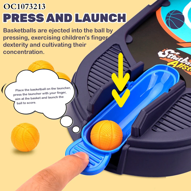 Plastic sport shooting tabletop finger basketball game machine toys for kids