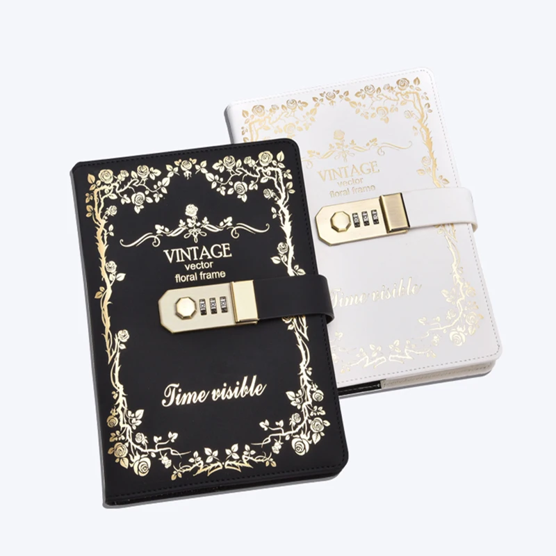 PU Leather Diary Non Perforated Notebook Custom Notebook Cute Students School Supplies Office Traveler Journals