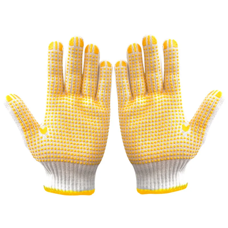 SWC003 Factory rescue protective gloves heat protectant  reusable industrial mechanic safety glove cotton work gloves