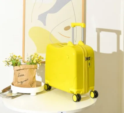 Ice Cream Shape Kids Luggage With Seat On Light Weight Hand Bags For Boy Girl Travel Suitcase