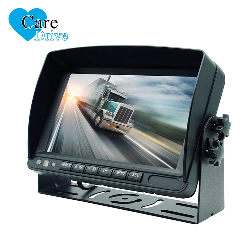 CareDrive DP230-5 7 Inches AHD IPS Screen 4 Channels Video Input Recording 4 Quad View Car Vehicle Surveillance Display Monitor