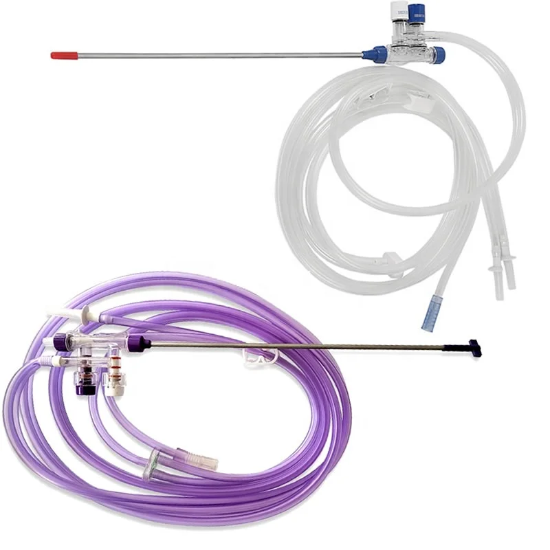 medical disposable Purple laparoscopic surgery suction and irrigation tube set