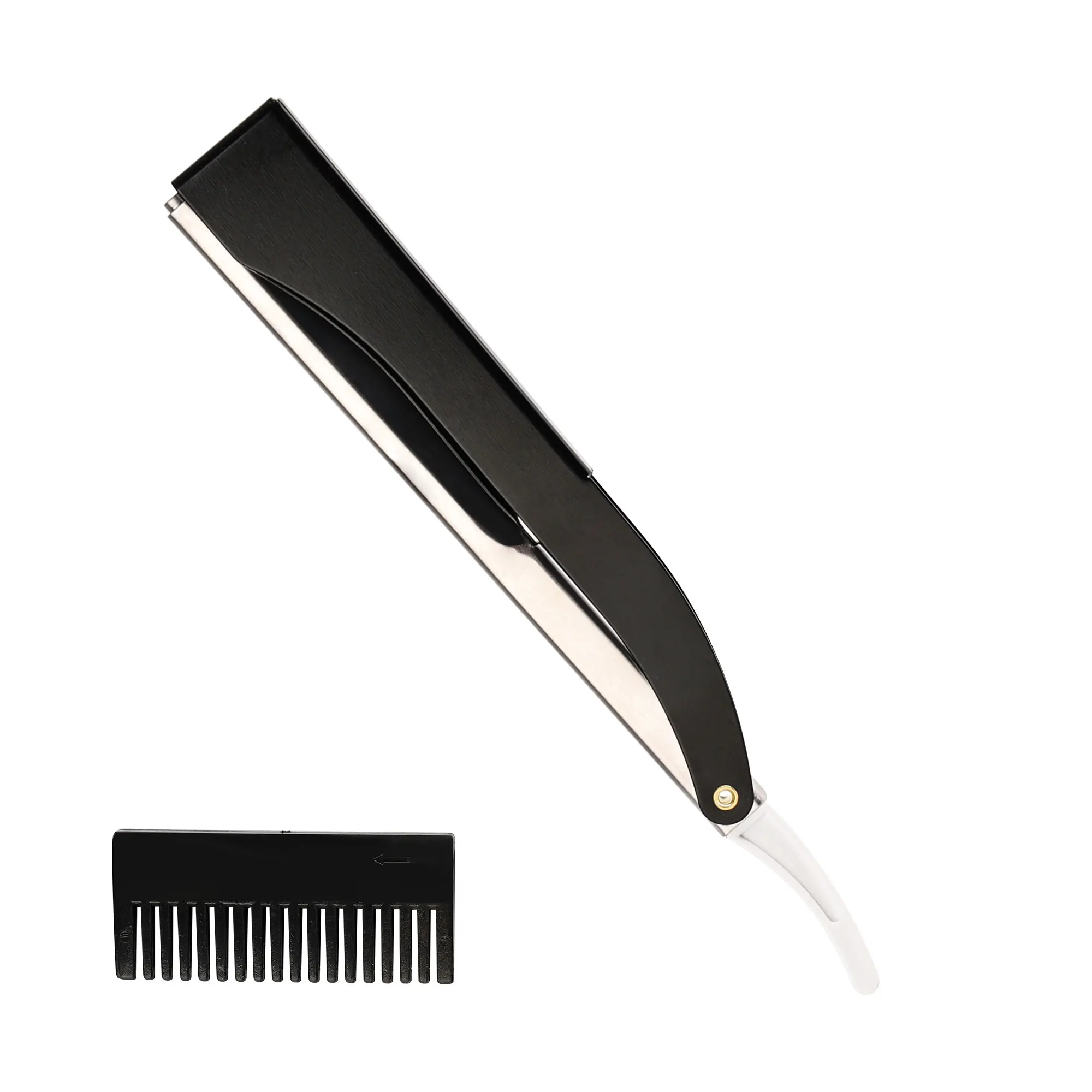 2022 Private Label Shavette Straight Razor Replaceable Barber Razor Blade with comb