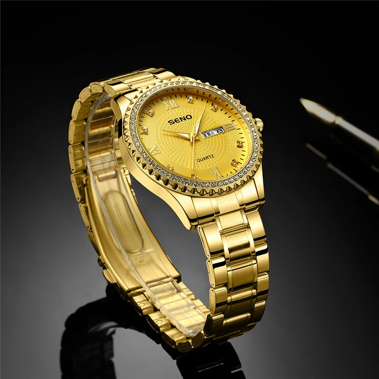 Relogio Feminino Роскошные Брендовые мужские часы водонепроницаемые 2019 с украшением в виде кристаллов кварцевые