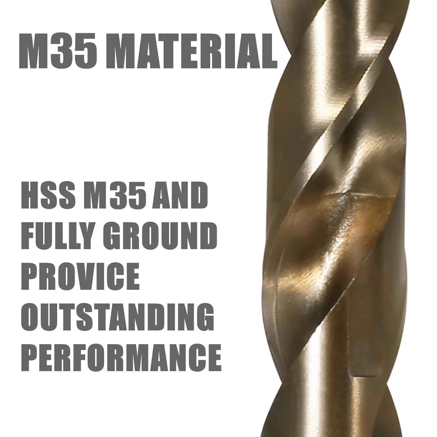 Заводское Высокое качество HSS Кобальт M35 серебро и Deming уменьшенный Круглый хвостовик Сверло для твердого металла древесины алюминиевое сверло