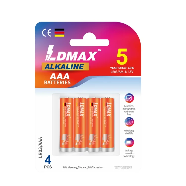 Factory Super Anti-leak AAA Alkaline Batteries 1.5V Primary Battery lr03 AAA AM-4 triple a Batteries for toys consumer electrics