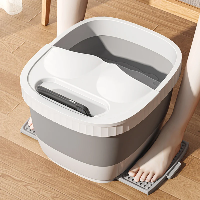 Multifunctional Household Bathroom Basin Collapsible Plastic Footbath Tub Folding Foot Water Bucket