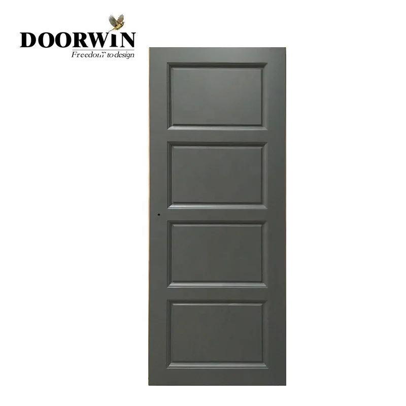 Top Selling Pine Door Solid Wood Material Type Strong Durable Wooden Door High Gloss Bedroom Doors For House
