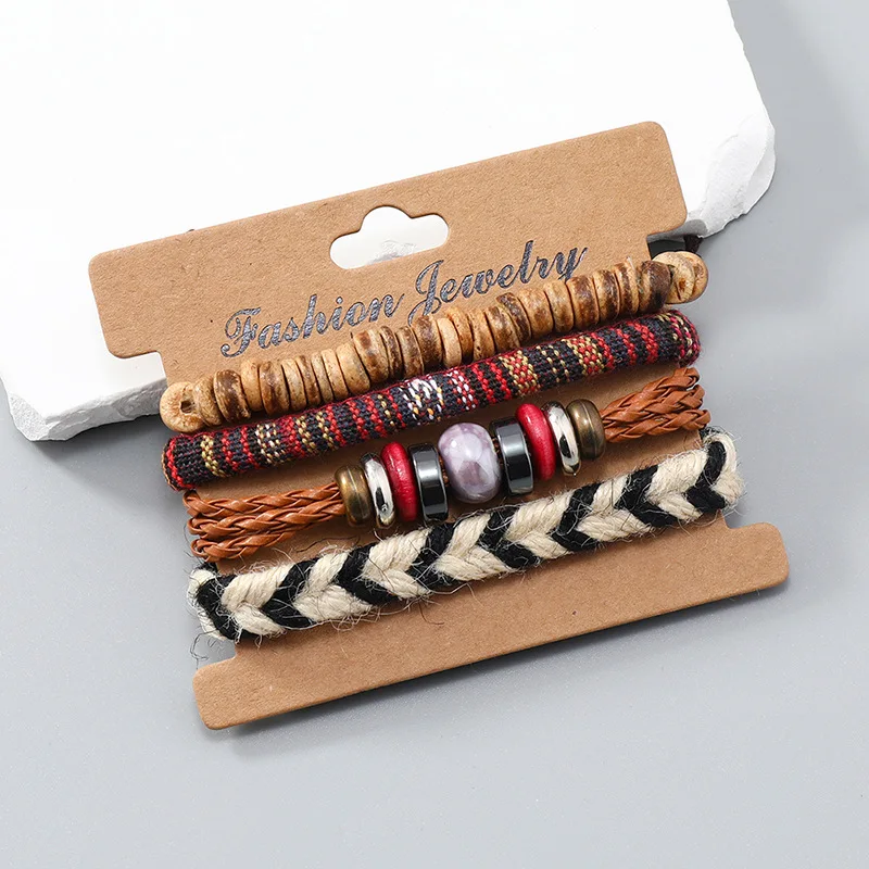 Fashion Handmade Woven Artistic Retro Bracelet DIY Set Bohemian Wholesale N2410116