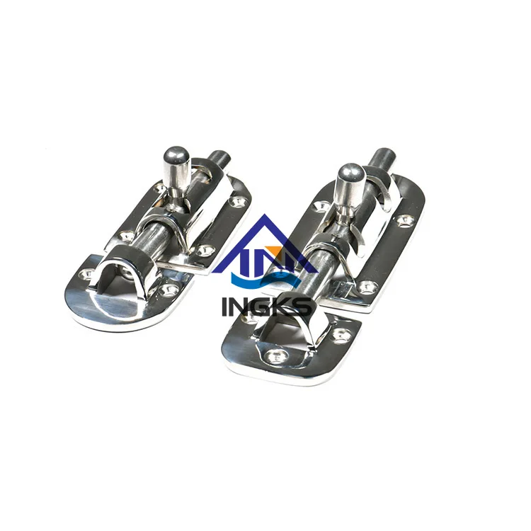 Precise Processing Polish Stainless Steel Barrel Pull Ring Bolt  Latch Hook Boat Toggle Latch