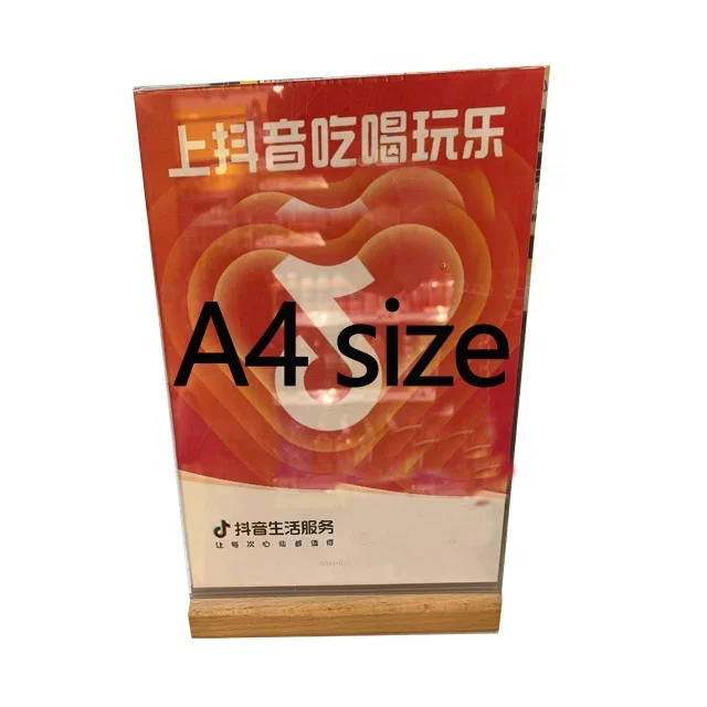 DIY Acrylic display holder with the  wood base for store