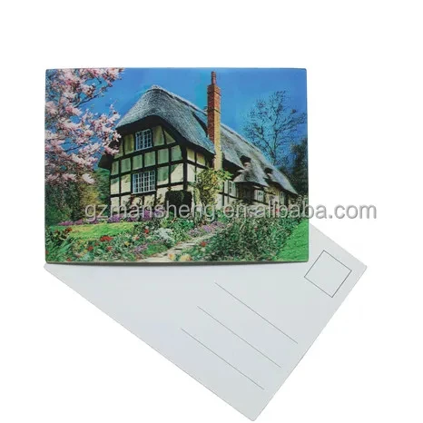 custom print anime 3d lenticular printing card postcards