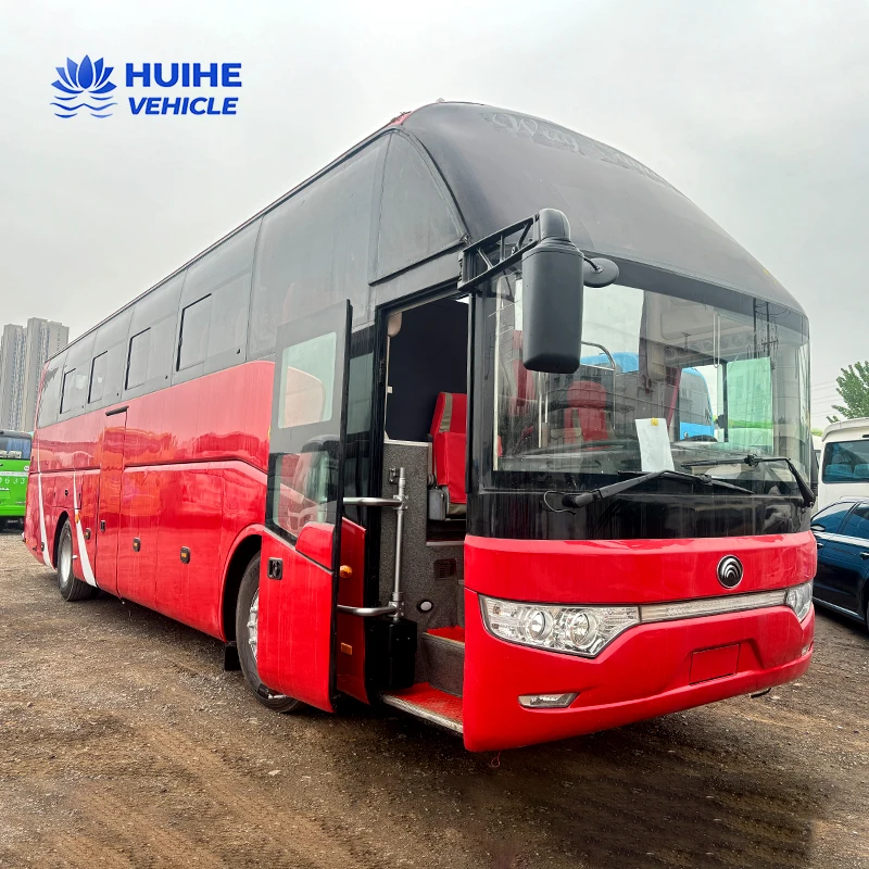 Used Luxury Coach Bus for Sale in China 50 Seater Diesel Fuel Manual RHD & LHD Euro 3 Second hand Bus prices