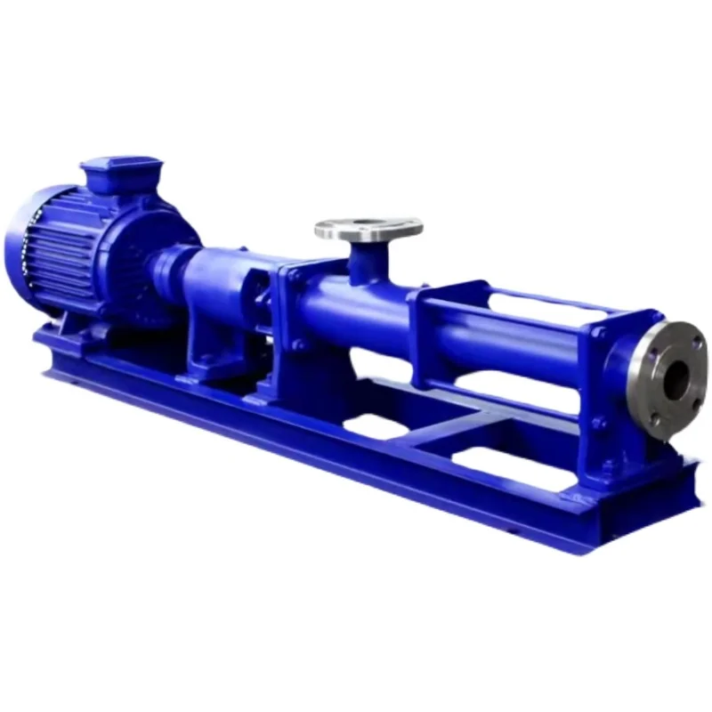 960RPM 380v Electric motor Slurry Horizontal Cement stucco mortar plaster cavity grout Screw Pump