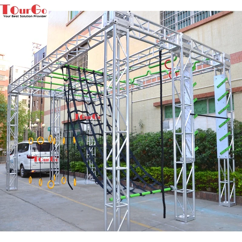 Popular diy ninja warrior playground gym fitness obstacle course for adults