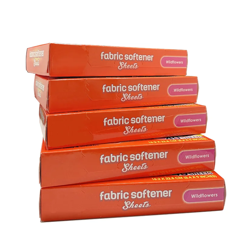 Eco-friendly Laundry Softener Dryer Sheets Fresh Scent Customized Tumble Fabric Softener Dryer Sheet For Daily