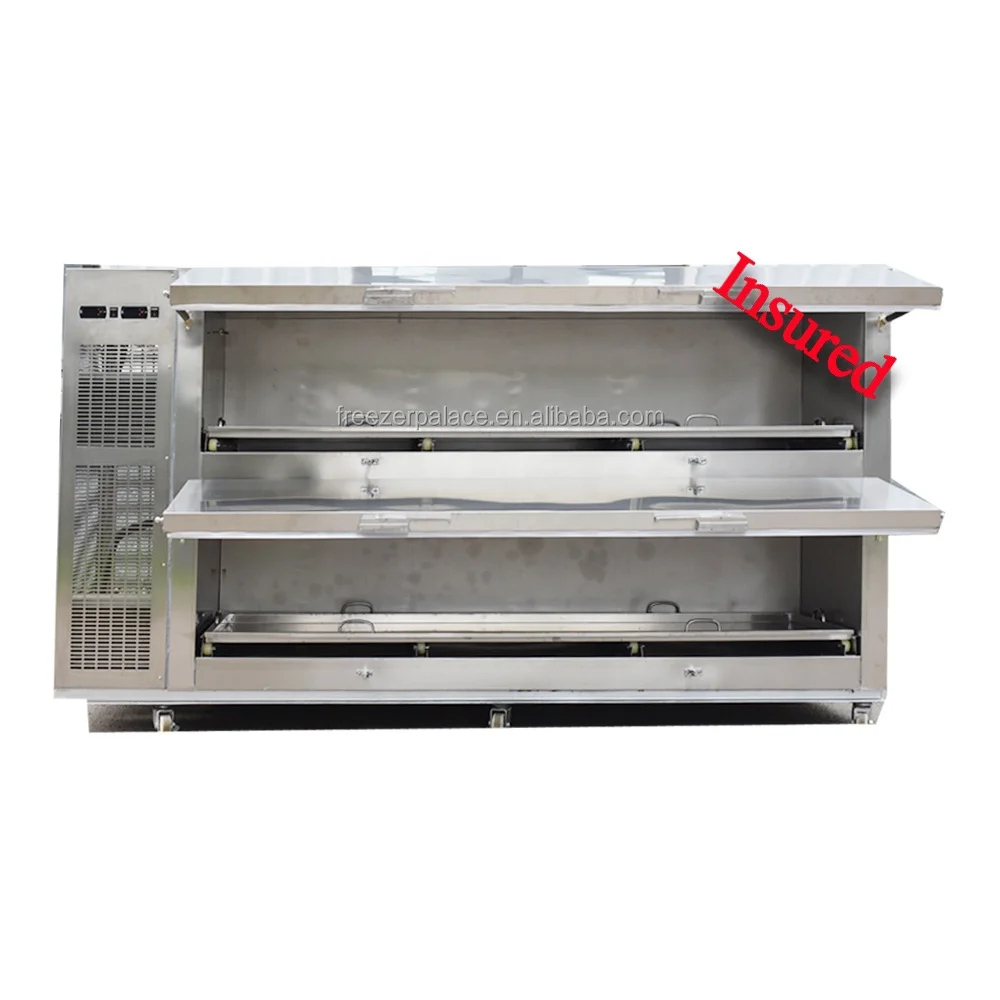 Side door open mortuary freezer suite for small morgue rooms