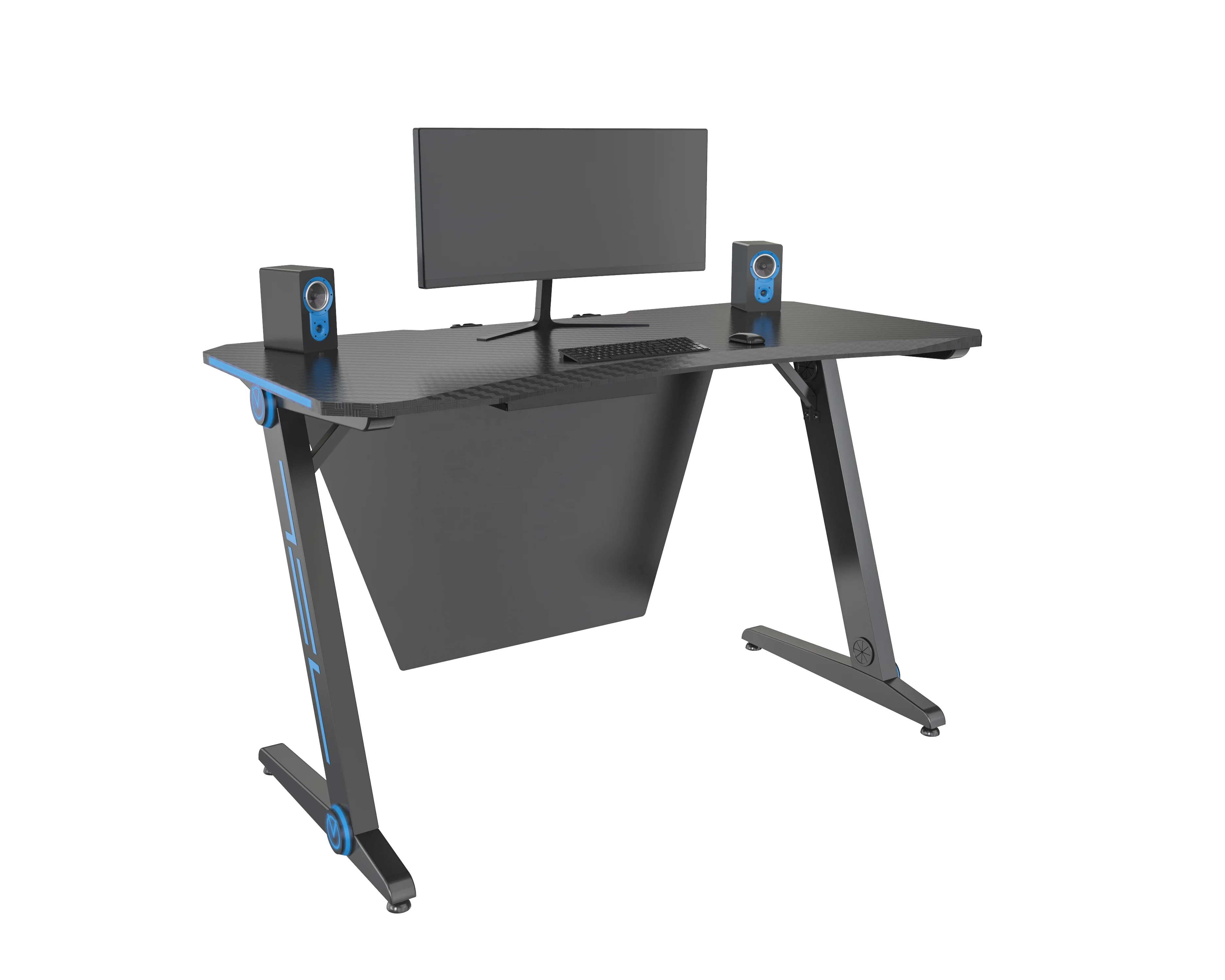  Z формы цветная (rgb) ПК игровой стол светодиодный компьютерный для геймера в офис/домашний