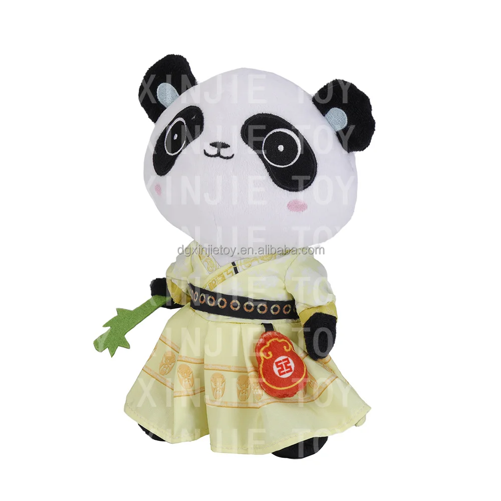 New Innovation Custom National characteristics panda stuffed toy Cartoon cute panda soft toys Standing pose panda plush toy