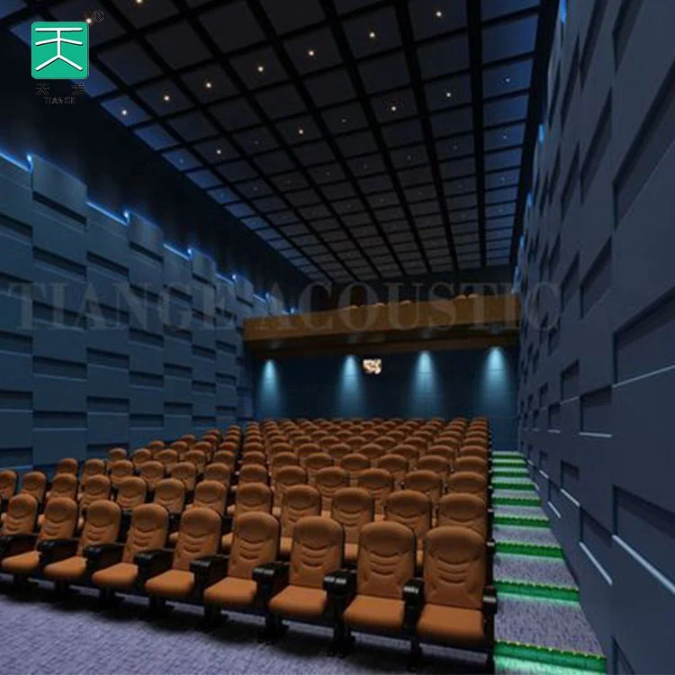 TianGe Cinema Decorative Wall Absorbing Studio Decor Panel Soft Fabric Ceilings Wall Recording Room Acoustic Panel for Office