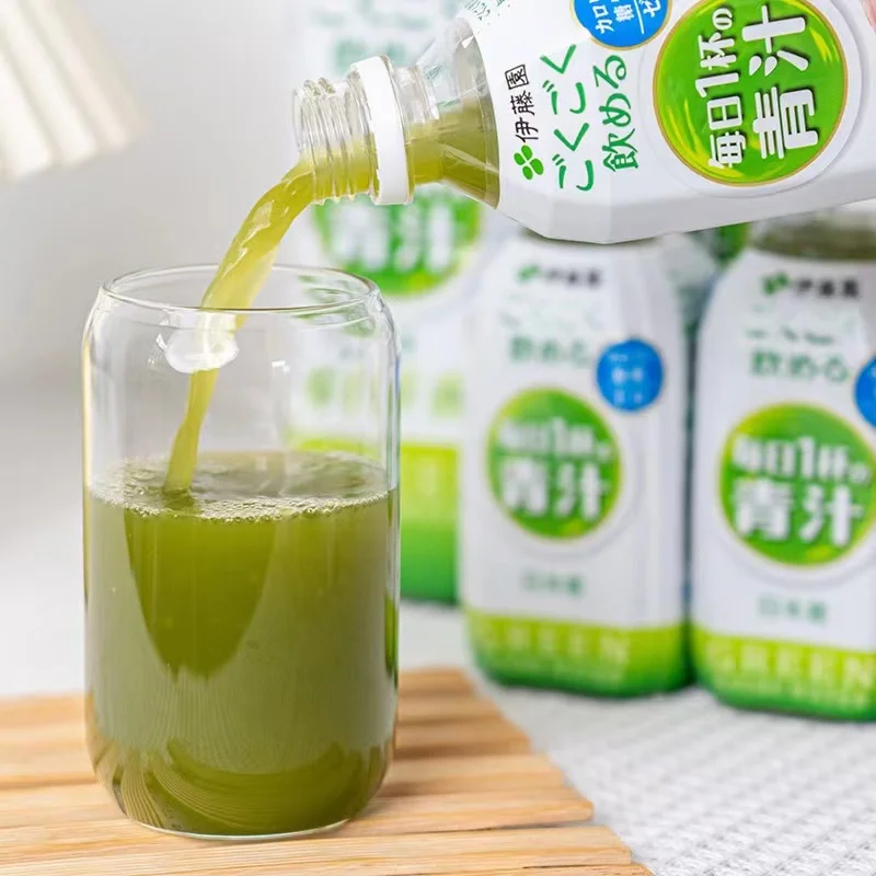 Japan imported green barley Ruoye 0 sugar 0 card tea drink 350ML*24 bottles of various fiber leisure drinks